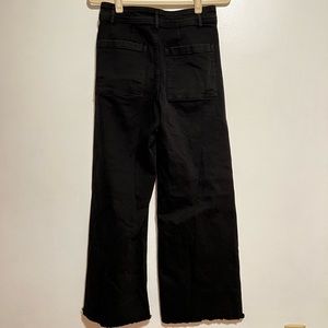Black wide leg jeans